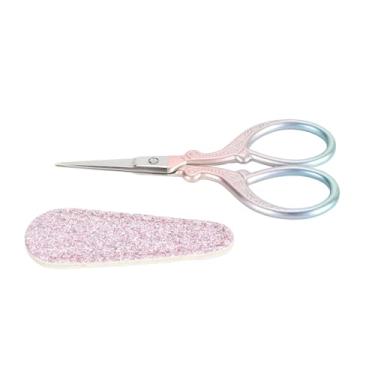 Imagem de Tesoura de tecido profissional de aço inoxidável, cabo ergonômico, tesoura de bordado de costura multifuncional e conjunto protetor, para artesanato DIY, decoração de casa