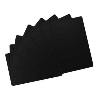 Imagem de Pacote com 20 cartões de PVC em branco premium, cartões de plástico preto de qualidade gráfica Lumanious CR80 30 Mil (CR8030) para a maioria das impressoras de crachá de identificação com foto