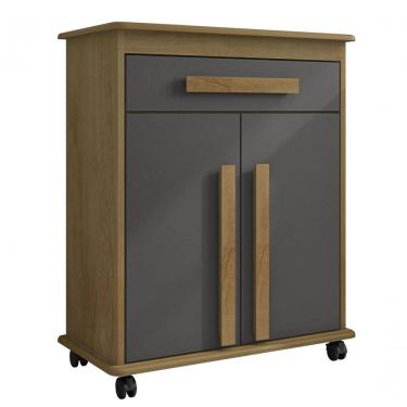 Imagem de Armario Multiuso Chile Cinamomo Com Grafite - Rv Moveis