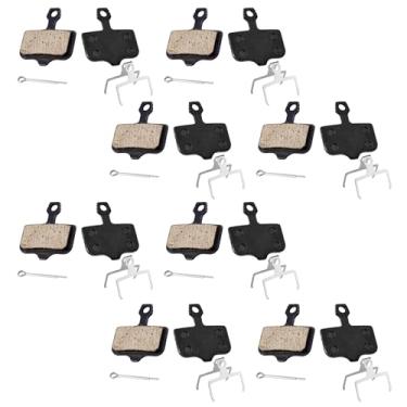 Imagem de 8 Pares de Pastilhas de Freio de Bicicleta para Sram, Resina Premium Semi-Metal e Aço Carbono Pastilhas de Freio de Disco de Bicicleta para Avid Elixir E1 E3 E5 E7 E9 ER CR XO XX DB1 DB3 DB5