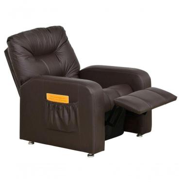 Imagem de Poltrona Matrix Reclinável Azera - Marrom Corino