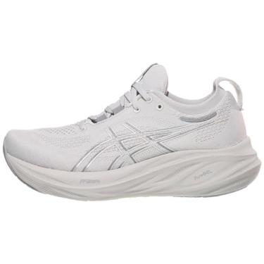 Imagem de ASICS Tênis de corrida feminino Gel-Nimbus 26, Concreto/prata pura, 43