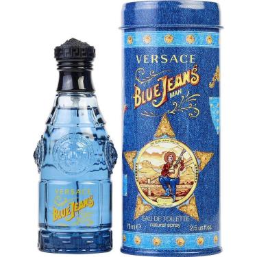 Imagem de Perfume Masculino Blue Jeans Gianni Versace Eau De Toilette Spray 75 Ml (nova Embalagem)