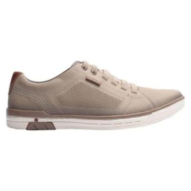Imagem de Tenis Sapatênis Pegada Couro Masculino Jeans Areia-Masculino