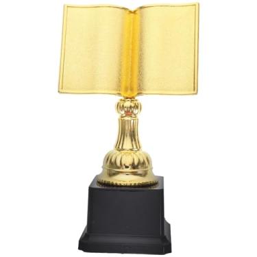 Imagem de UKCOCO Prêmio Troféu de Competição de Leitura: Prêmio Troféu Estrela para Desafio de Leitura do Clube do Livro para Escola, Uso Familiar de Biblioteca, Ouro