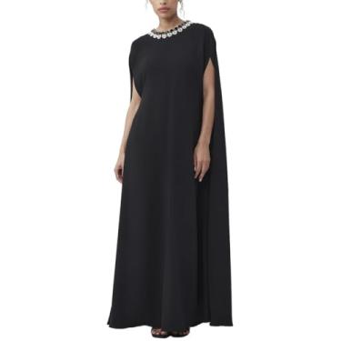 Imagem de Trina Turk Vestido feminino de baile de máscaras 2, Preto, PP