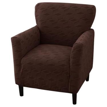 Imagem de WTHAVEN Capa de poltrona elástica moderna para banquete, 1 peça, com destaque, capa para cadeira com braços, para sala de estar, poltrona, protetor de móveis, escritório, recepção, leitura, sofá