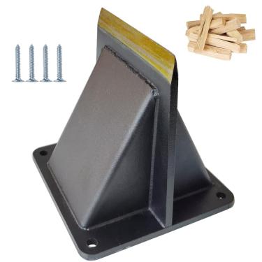 Imagem de Qinmorelixy Divisor Kindling de 12 cm, cunha de divisão portátil com tampa de segurança e parafusos de montagem - para lenha, lareira, fogueira e uso em acampamento