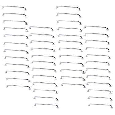 Imagem de Alça De Apoio Barra Inox Segurança 80cm Kit 46 Unidades Segurança Gestante Idoso