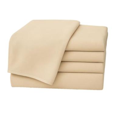 Imagem de Kit 10 Toalhas de Banho Adulto Gigante Alta Absorção 1,40 m x 70 cm Toque Macio Luxo (Bege)