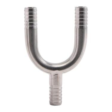 Imagem de YWJLQH Conector de mangueira com espigão, adaptador de emenda de 3 vias em formato de Y, para mangueiras de gás e líquido de máquinas de cerveja, 9.5 Mm