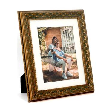 Imagem de YUNDINGJI Tapete 20 x 25 cm com gravação em relevo vintage dourado - HD vidro orgânico veludo preto painel traseiro para família, casamento, festival, arte, parede, mesa, decoração e exibição.