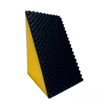 Imagem de Encosto Triangular Terapêutico Multiuso, Travesseiro de Descanso, Amarelo e Preto