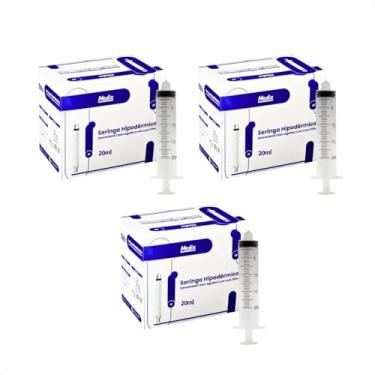Imagem de Kit com 300 Seringas 20 ml Desc sem agulha Luer Lock - Medix