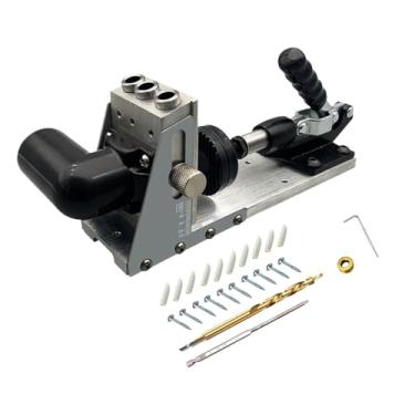 Imagem de Guia de perfuração, localizador de furos de precisão | Localizador de perfuração portátil de precisão para melhoria da casa, armários de cozinha, construção de móveis, metalurgia