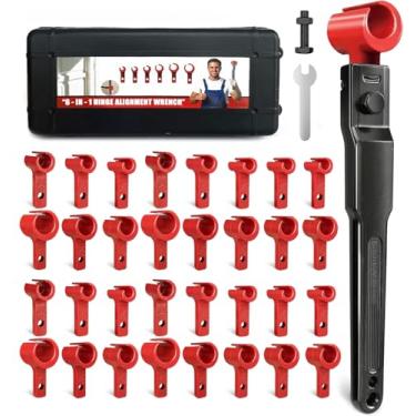 Imagem de Door Hinge Adjustment Tool Kit Door Gap Adjustment Tool for Precise Hinge Gap Adjustment Upgraded Hinge Gap Adjusting Wrench for Installation and Repair of Residential and Commercial-28