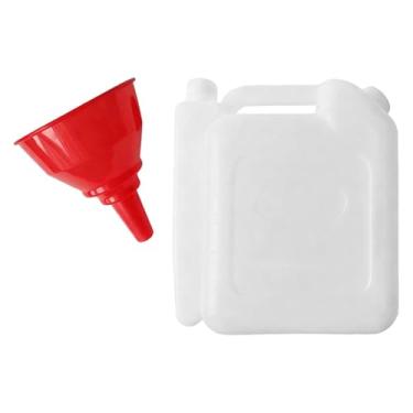 Imagem de Fenteer Frasco medidor de proporção para mistura de óleo com funil, acessórios versáteis, recipiente de óleo reserva para motores de dois tempos e brocas, 1.5 L