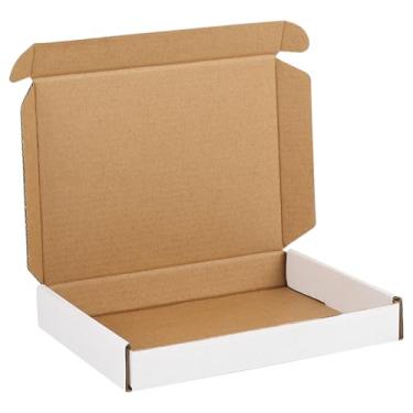 Imagem de HORLIMER 17,78 x 12,78 x 2,5 cm Conjunto de 1, caixa de papelão ondulado branco literatura correio branco