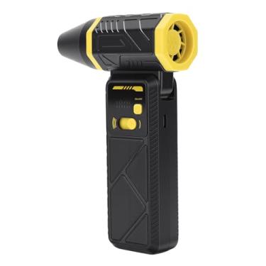 Imagem de Generic Espanador de Ar Elétrico, Ventilador Turbo de Alta Velocidade de 130000 RPM Com Luz LED e Bateria de 4000 MAh, para Teclado de Computador, Carro, Escritório, Dispositivos (Amarelo)