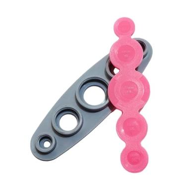 Imagem de Vaveren Máquina de fazer botões, botões revestidos de tecido, conjunto leve e prático para artesanato com botões, ideal para fabricantes de joias e jeans, Rosa