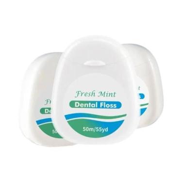 Imagem de Fio Dental Mint Adulto Em Caixa Branca, Rolo De 6/3/1 Peças, Ferrament