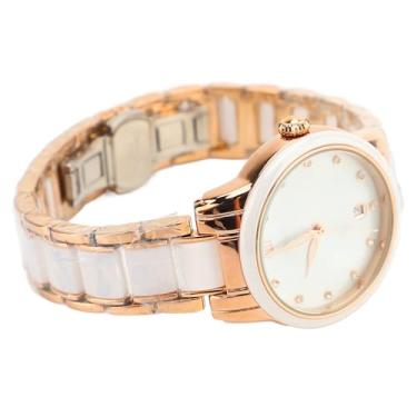 Imagem de Generic Relógio de Quartzo Feminino de Luxo Com Pulseira de Cerâmica Com Detalhes Em Relógio de Pulso Resistente à água para Uso Diário