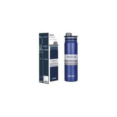 Imagem de Garrafa Térmica Inox, 750ml, Parede Dupla com Isolamento Térmico, Sistema Fast Click, Tampa Rosqueável, Aço Inoxidável, 28,5cm x 8cm