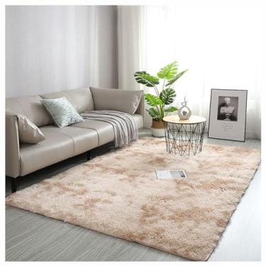 Imagem de SPXMQSS Tapete de área grande, tapete lavável antiderrapante para sala de estar, tamanho grande, macio e peludo, tapete grande, para sala de estar, quarto, dormitório, quarto de crianças