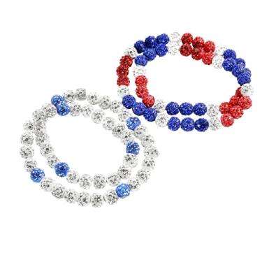 Imagem de SolidSS Colar de beisebol brilhante de 45,7 cm com pingente de bola de strass com glitter, joias, presente unissex para jogadores e fãs de beisebol, 18 IN, argila de polímero, argila de polímero