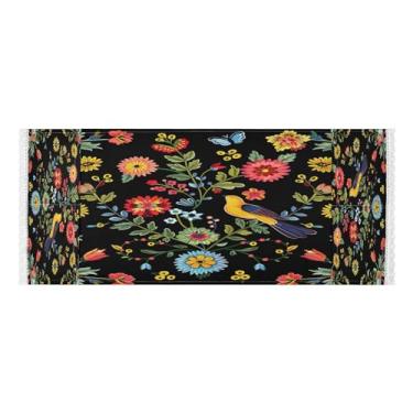 Imagem de Wassud Capas de lavadora e secadora Exotic Birds, protetor de lavadora com sacos de armazenamento, capa de geladeira à prova de poeira com bolsos para lavanderia doméstica, cozinha, 120 x 55 cm