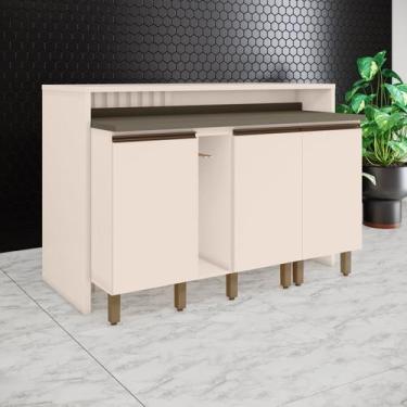 Imagem de Kit Ilha Gourmet 3 Portas com Tampo Aurora - Espresso Móveis