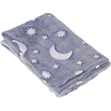 Imagem de Manta Super Soft Fuzzy com Padrões Brilhantes de Flanela Plush Confortável Sem Rugas Leve Respirável e Quente para Sofá