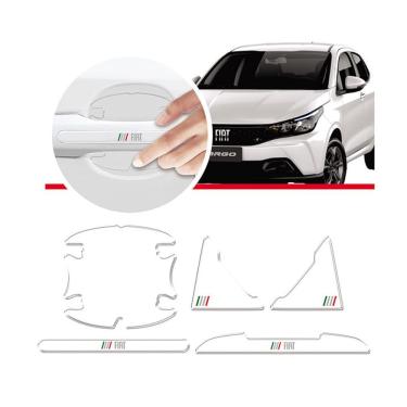 Imagem de Kit Adesivo Protetor Genérico Fiat - Maçaneta E Quina Da Porta Transparente