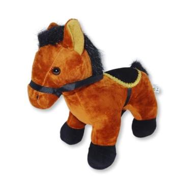 Imagem de Cavalo de Pelúcia Fizzy Toys FC2831 Marrom Trovão