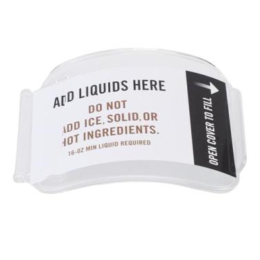 Imagem de 88oz tampa superior da máquina de raspadinha abs máquina de lavar louça segura tampa de vaso transparente substituição para fabricante de raspadinha uso doméstico comercial