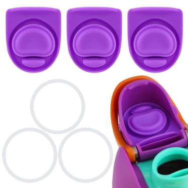 Imagem de ZONBBEE 3 peças de rolha de substituição e 3 peças de anel de vedação O compatíveis com Owala FreeSip 680 g, tampa de anéis de vedação superior de garrafa para Owala 16/19/24/32/1,1,134 g tampa de
