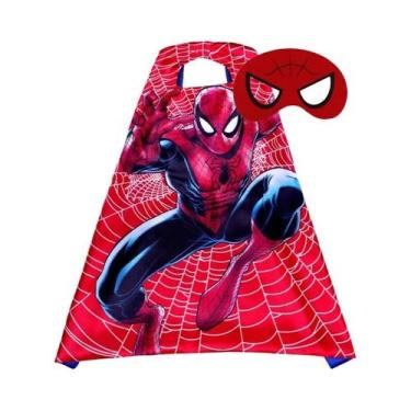 Imagem de Máscara De Fantasia Marvel Disney Frozen Homem-Aranha Batman Com Capa 