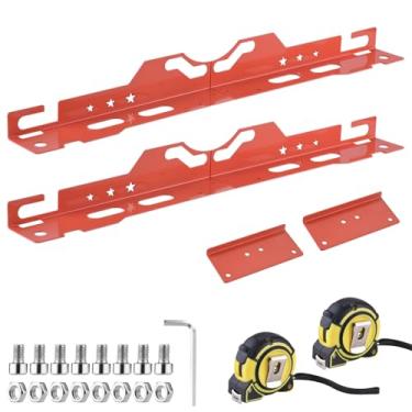 Imagem de Snsowed Ferramenta de Alinhamento de Roda Aço Inoxidável, 2 Fitas Medição, Alinhamento Dedos Automotivos, Ferramenta Versátil Carro, Resiste Ao Desgaste, (Laranja)