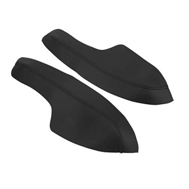 Imagem de Acouto 1 par de Capa de Apoio de Braço do Painel da Porta Frontal de Couro de Microfibra de 2016-2021 - Fácil Instalação, Proteção contra Arranhões, Acessórios Internos do Carro