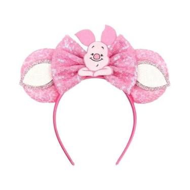 Imagem de Tiara De Glitter Minnie Mouse Para Meninas Com Laço De Lantejoulas Ace