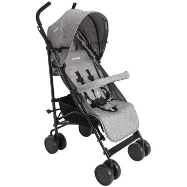 Imagem de Carrinho de Bebe para Passeio Kiddo Cross Melange Cinza