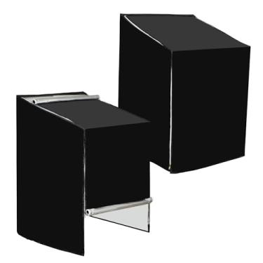 Imagem de Pacote com 2 capas de lavadora e secadora à prova d'água – Design de zíper protetor à prova de sol para máquinas de carga superior/frontal, ajuste universal para a maioria das lavadoras/secadoras de