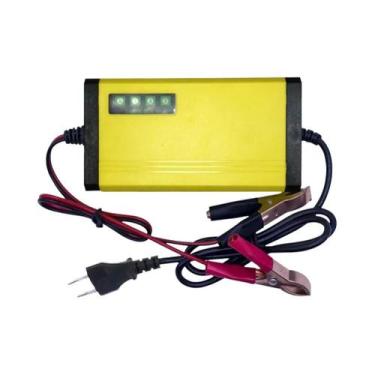 Imagem de Carregador De Bateria Rápido 12V 2A Para Carro, Moto E Caminhão, Displ