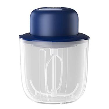 Imagem de Batedor de Ovos Elétrico sem Fio Automático Espuma Leite com Container 1000mL Misturador Mesa Cozinha para Bolo Molhos Creme Café