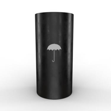 Imagem de Porta Guarda Chuva Plástico - Resistente, Reforçada, Multiuso, Escritório, Comércio, Casa.(Preto)