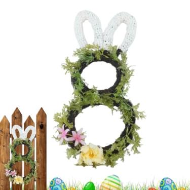 Imagem de Guirlanda de primavera, placa de feriado de de coelho | Guirlandas de Natal - para manto de lareira, cozinha, sala de estar, quarto, entrada, festa de casamento