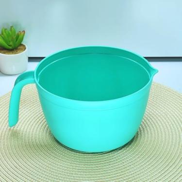 Imagem de Tigela de Preparo e Serviço 1,5L - Bico Dosador e Alça Curvada, Livre de BPA, Prática para Cozinha Doméstica, Ideal para Massas, Sopas e Molhos (Verde)