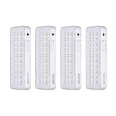 Imagem de Kit 4 black & decker luminaria emergencia 30 leds 100-240v - 001026