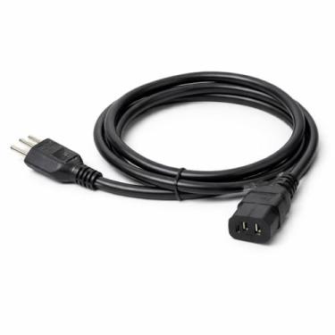 Imagem de Cabo de Força Tripolar 3 Pinos 1,5m Bivolt Universal – Fonte de Alimentação Compatível com Monitor, PC, Notebook, TV, Impressora, Computador, Estabilizador, Periféricos e Equipamentos Eletrônicos