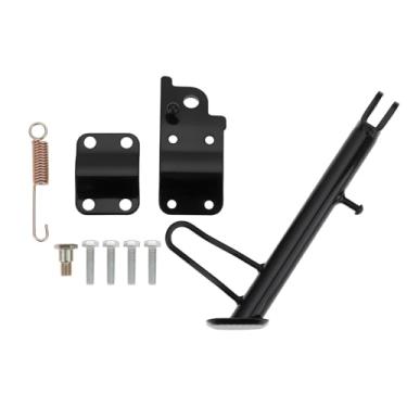 Imagem de YINETTECH Suporte lateral de motocicleta resistente de 24 cm para motocicleta, carro elétrico, bicicleta, preto